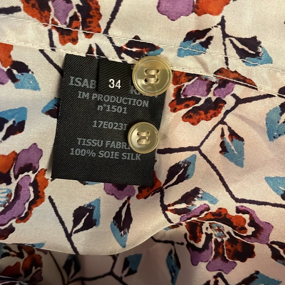 Isabel Marant silk Rusak vine print blouse Sz 34 - Picture 6 of 6
